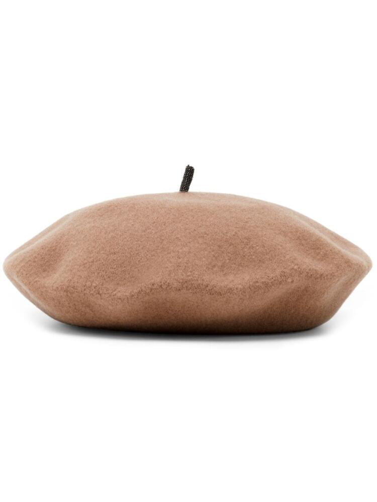 Brunello Cucinelli wool beret - Brown Cover