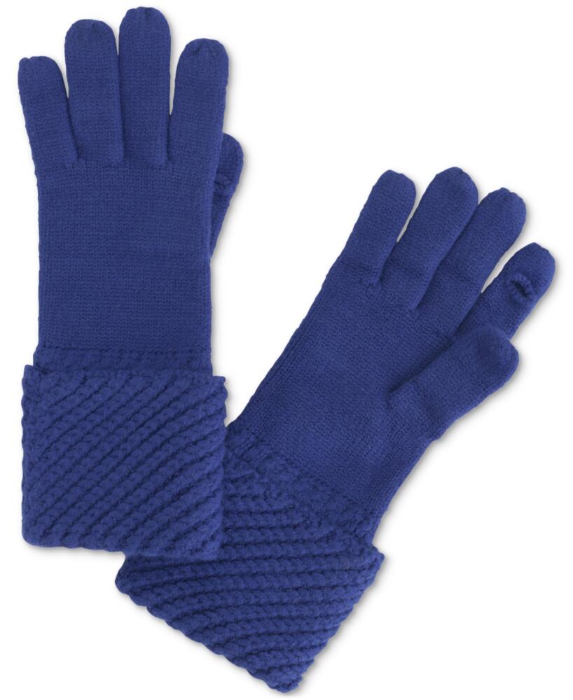 Calvin Klein Chunky Rib Knit Gloves - Byzantine Cover