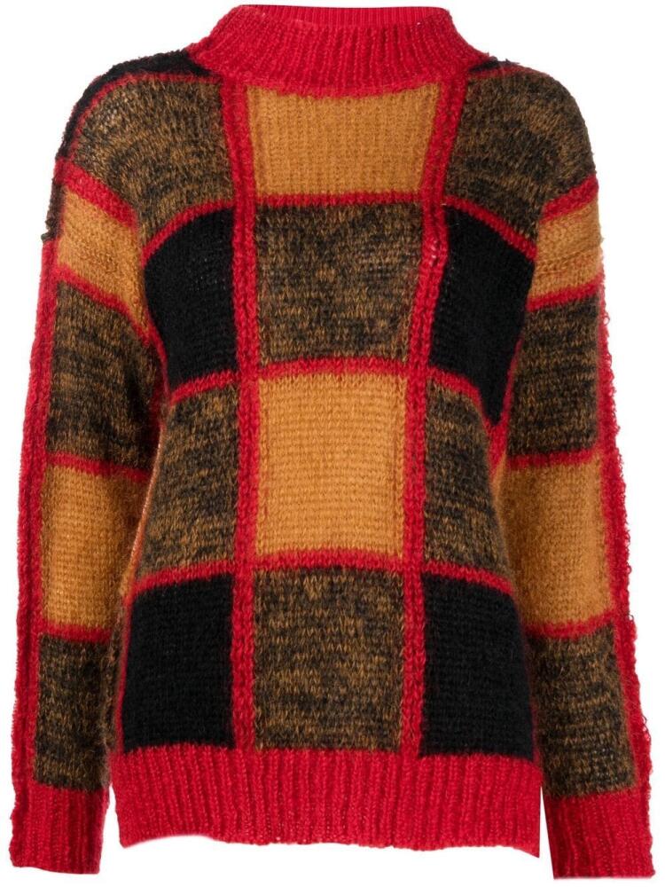 Marni colour-block roll-neck jumper - Red Cover