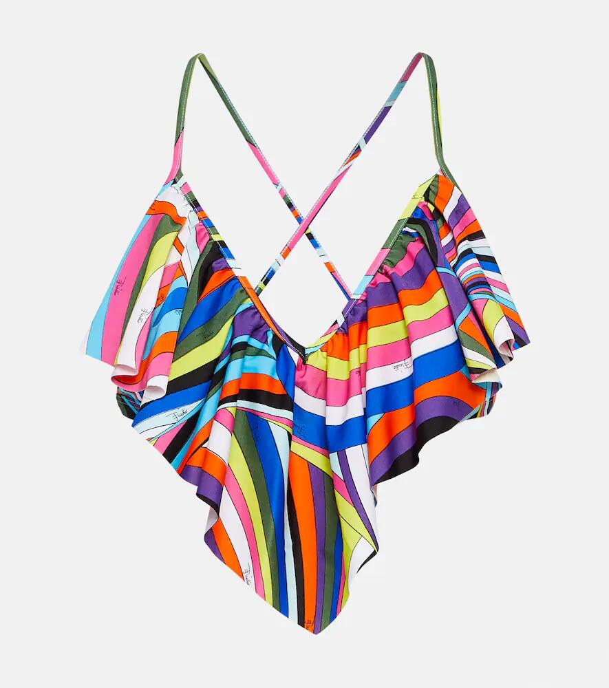 Pucci Iride ruffled bikini top Cover