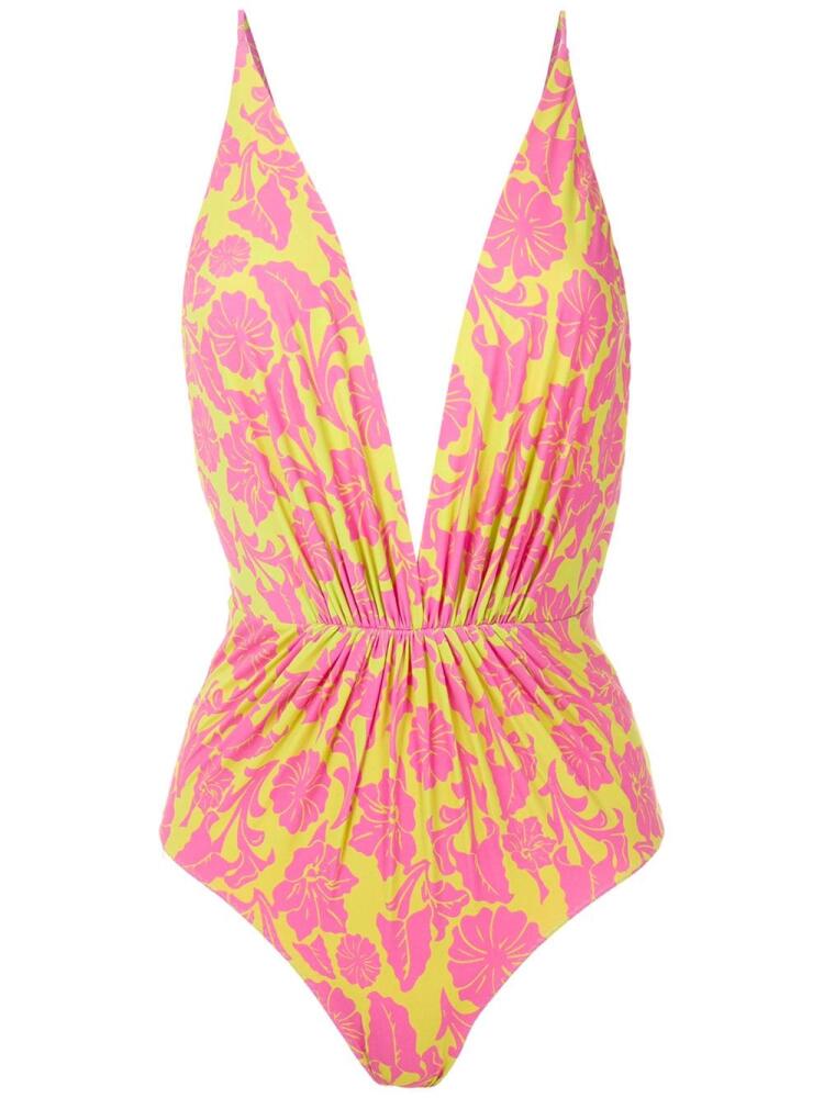 Clube Bossa Clavert printed swimsuit - Yellow Cover