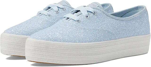 Keds Point Lace Up (Blue Glitter Celebrations) Women's Shoes Cover