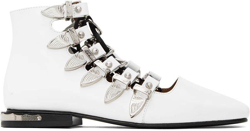 Toga Pulla White Buckle Boots Cover