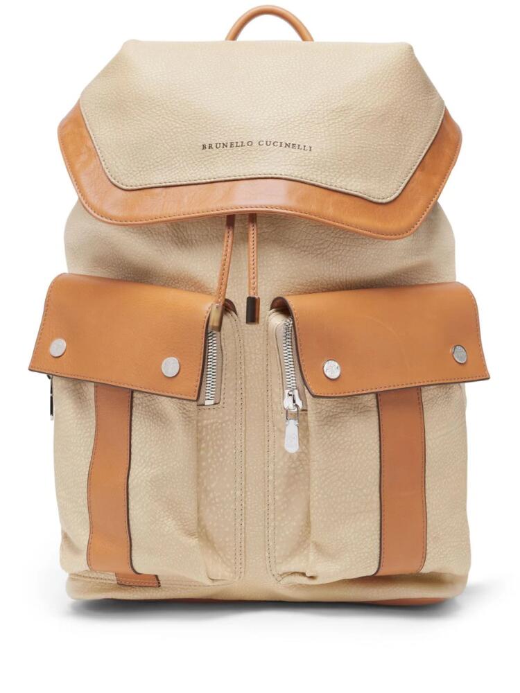 Brunello Cucinelli Vachetta backpack - Neutrals Cover