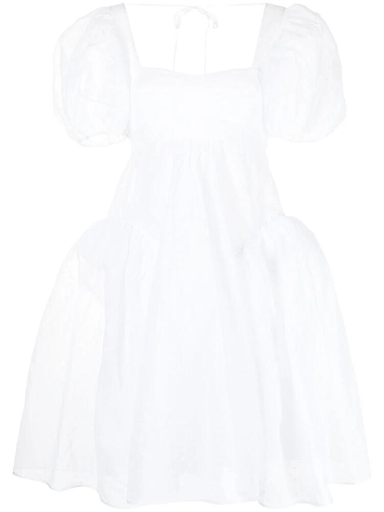 Cecilie Bahnsen puff-sleeve midi dress - White Cover