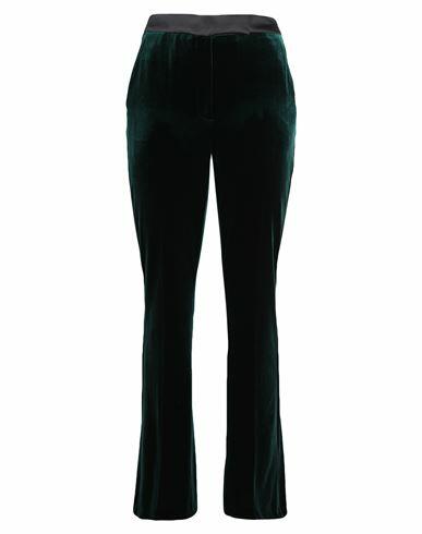 Karl Lagerfeld Woman Pants Emerald green Polyester, Elastane Cover