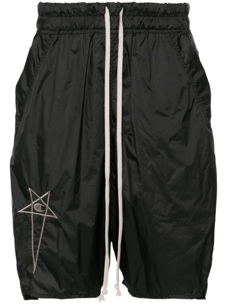 Rick Owens X Champion Beveled track shorts - Black Cover