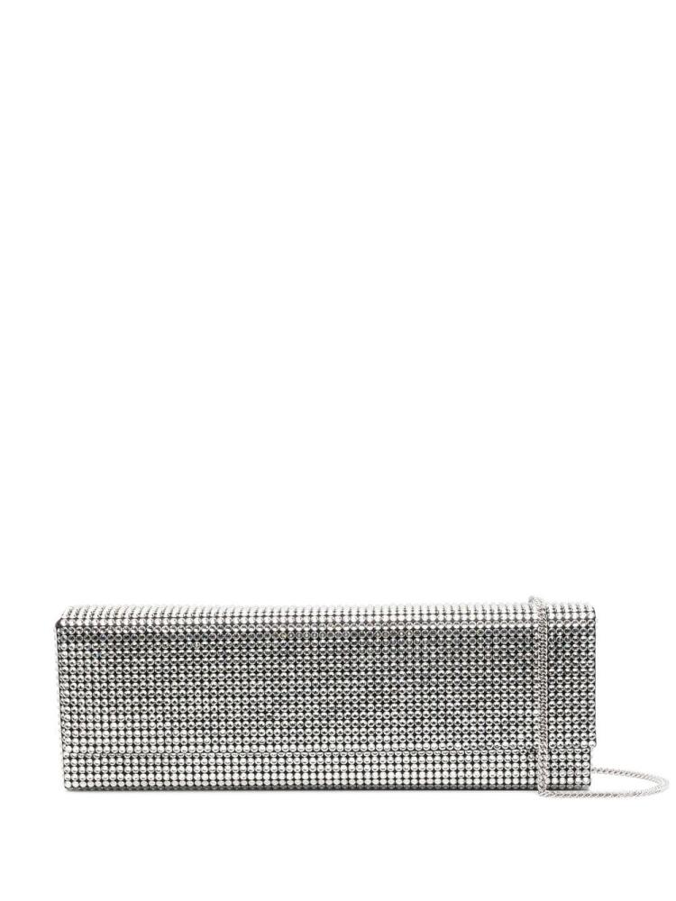 Amina Muaddi Paloma crystal-embellished clutch bag - Black Cover