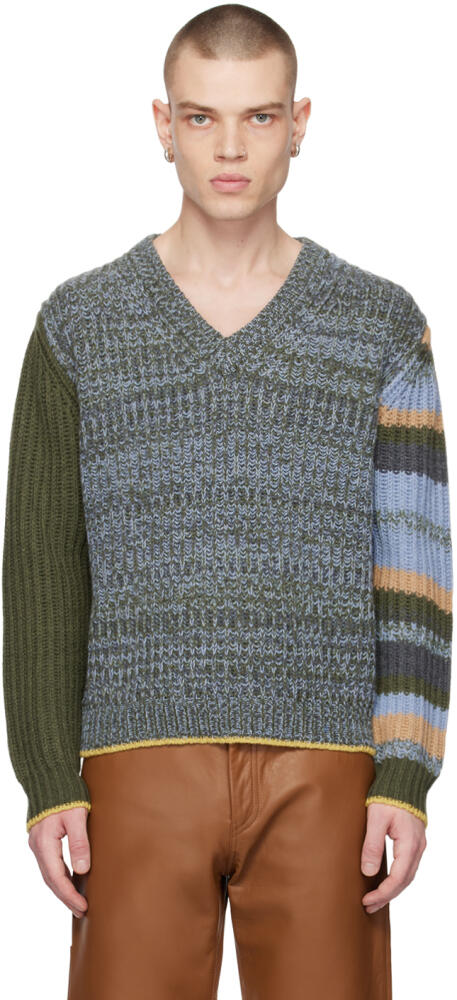 ALTU Green Striped Sweater Cover