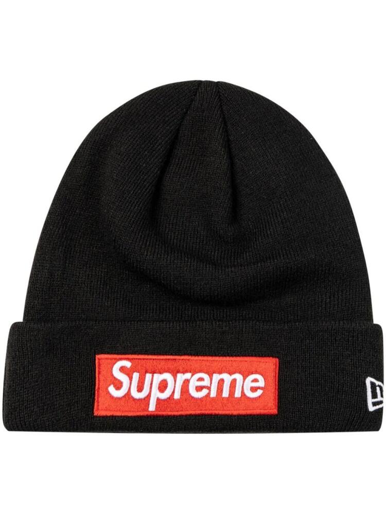 Supreme x New Era box-logo beanie - Black Cover