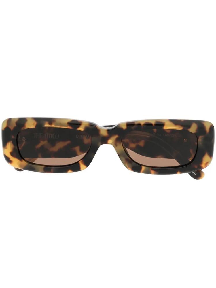 Linda Farrow x The Attico Marfa tortoiseshell-effect sunglasses - Brown Cover