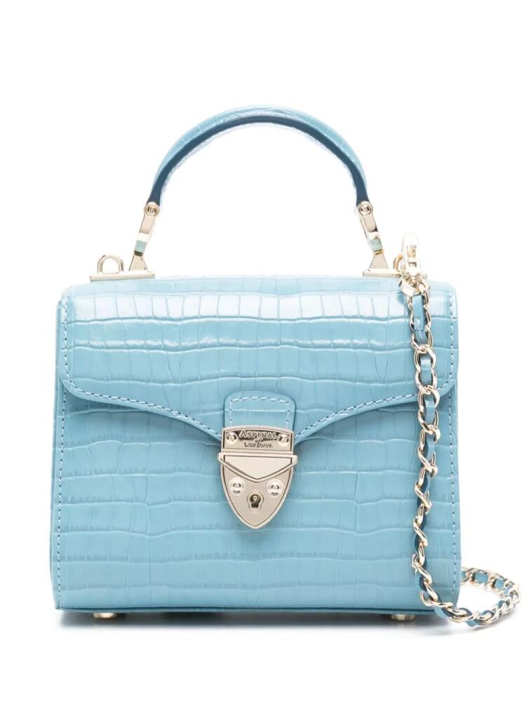 Aspinal Of London mini Mayfair top-handle bag - Blue Cover