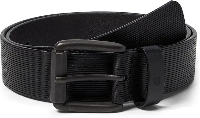 Johnston & Murphy Scored Roller Buckle Belt (Black) Men's Belts Cover