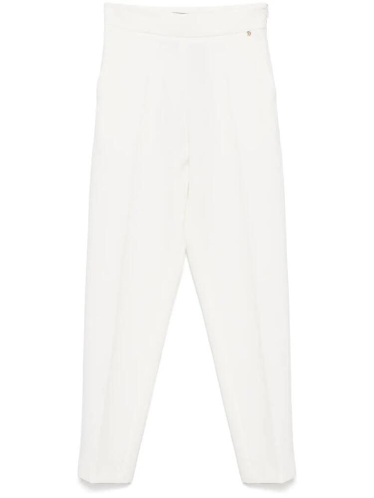 NISSA high-waisted trousers - White Cover