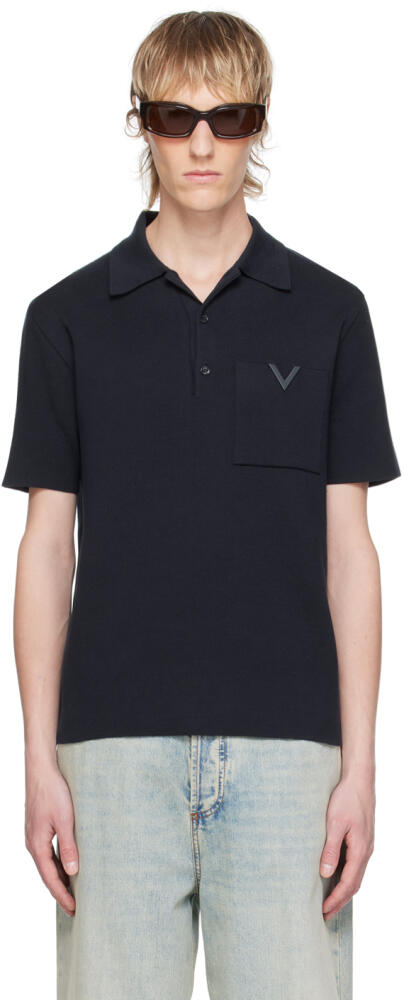 Valentino Navy Hardware Polo Cover