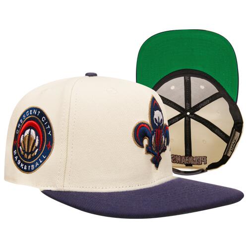 Pro Standard Pelicans Championship Evolution Wool Snapback - Adult Eggshell/Midnight Navy Cover