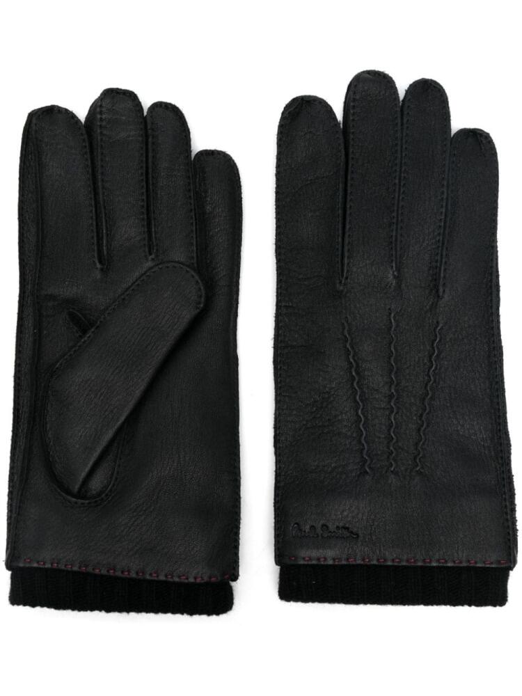 Paul Smith leather gloves - Black Cover