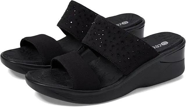 Bzees Sienna Bright Wedge Sandals (Black) Women's Sandals Cover