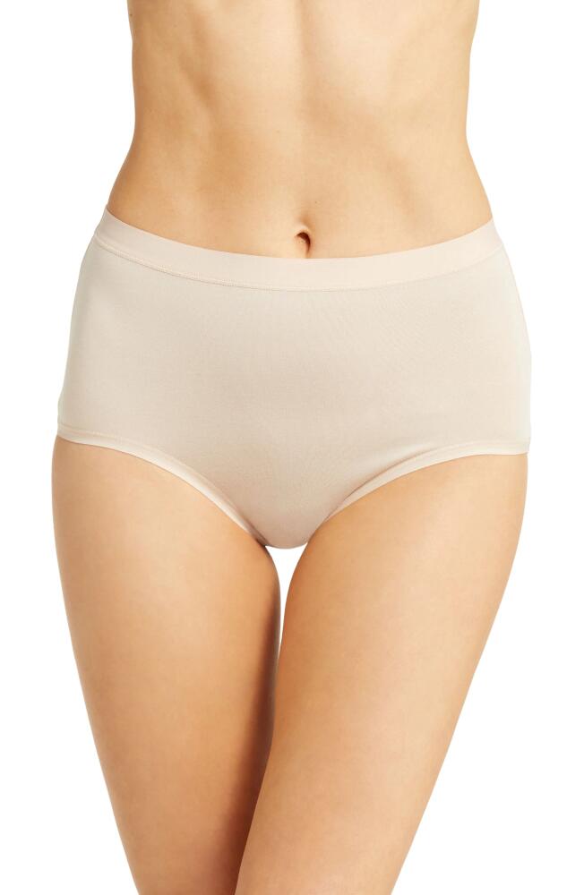 Wacoal Understated Cotton Blend Briefs in Sand Cover