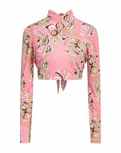 Pucci Woman Wrap cardigans Pink Viscose, Silk Cover