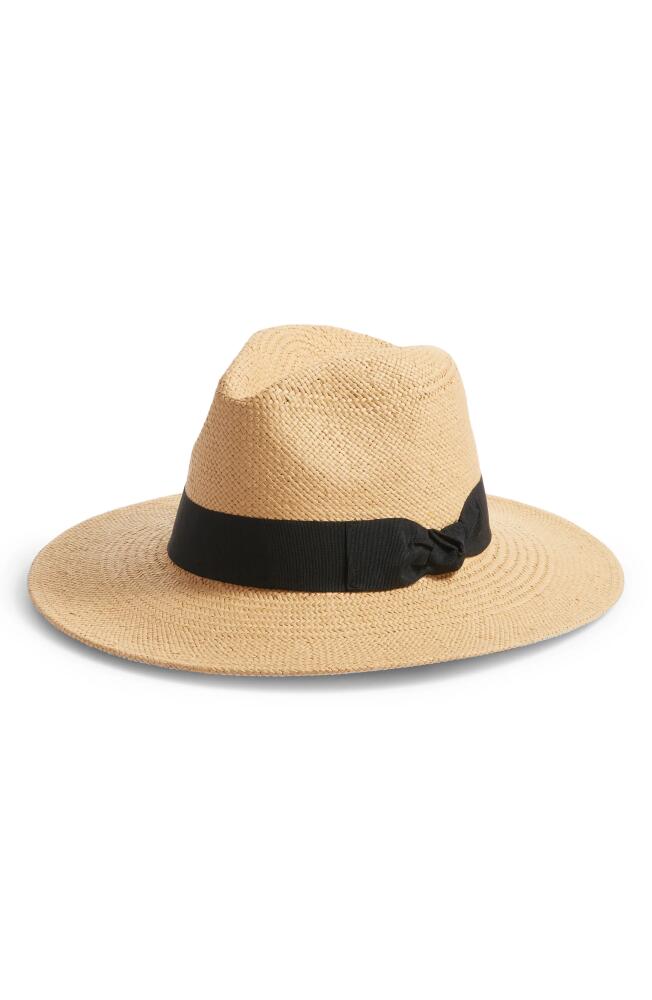 Nordstrom Paper Straw Panama Hat in Tan Combo Cover