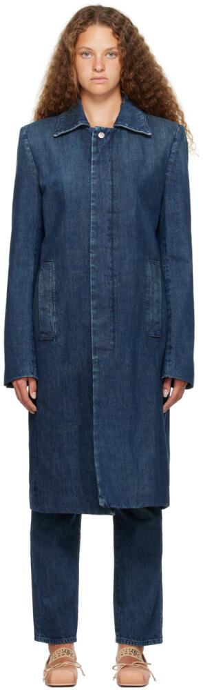 MM6 Maison Margiela Navy Button Denim Jacket Cover