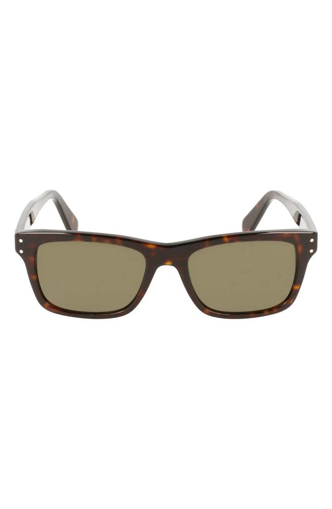 FERRAGAMO Gancini 54mm Rectangular Sunglasses in Tortoise Cover