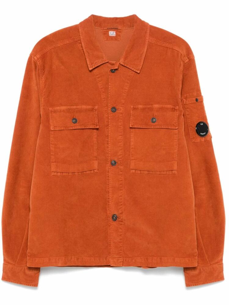 C.P. Company corduroy button-up overshirt - Orange Cover