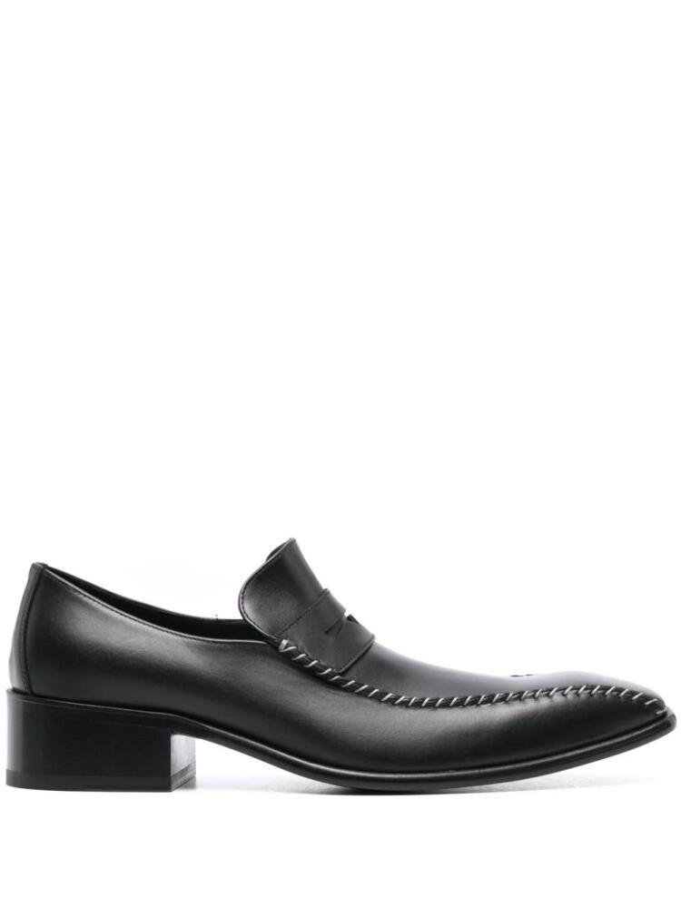 Martine Rose Snout Stitch leather loafer - Black Cover