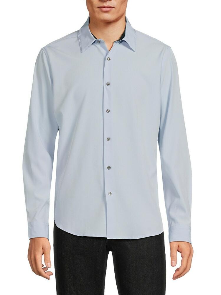 DKNY Men's Hamilton Solid Tech Shirt - Skyfall Cover