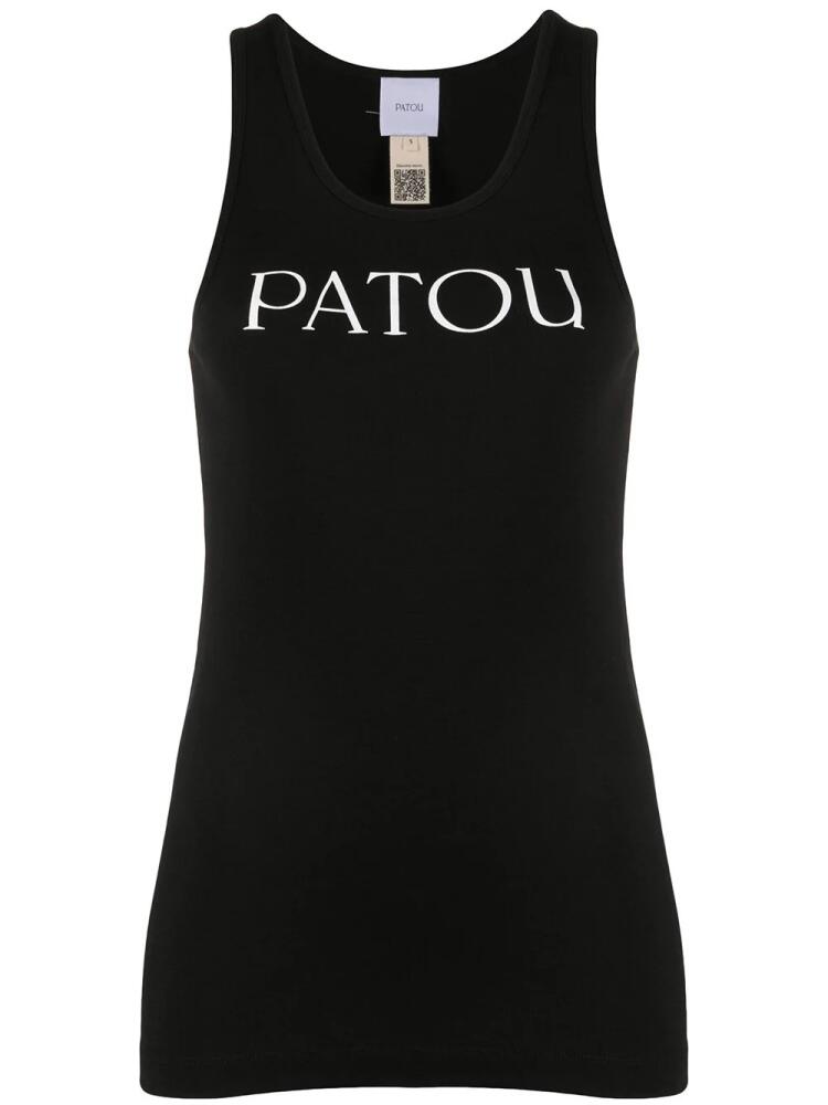 Patou organic-cotton tank top - Black Cover