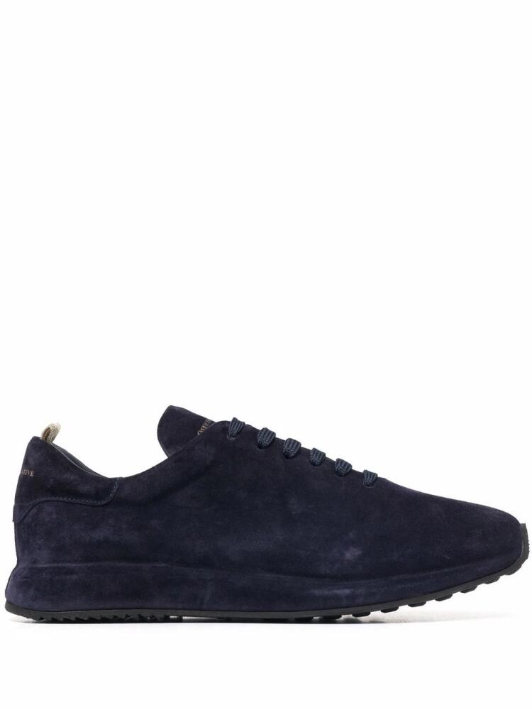 Officine Creative Race suede low-top sneakers - Blue Cover