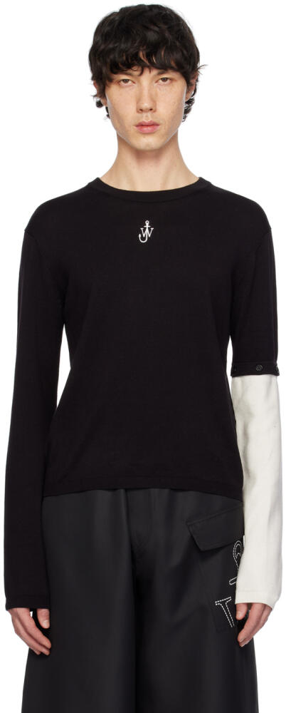 JW Anderson Black Contrast Sleeve Sweater Cover