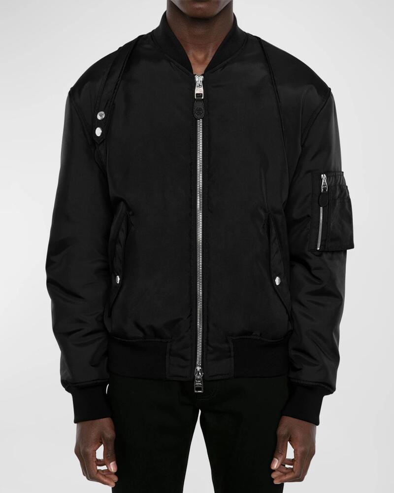 Alexander McQueen Men's Harness Bomber Jacket Cover