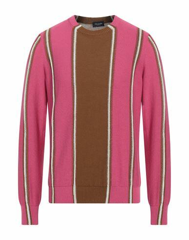 Drumohr Man Sweater Pink Cotton Cover