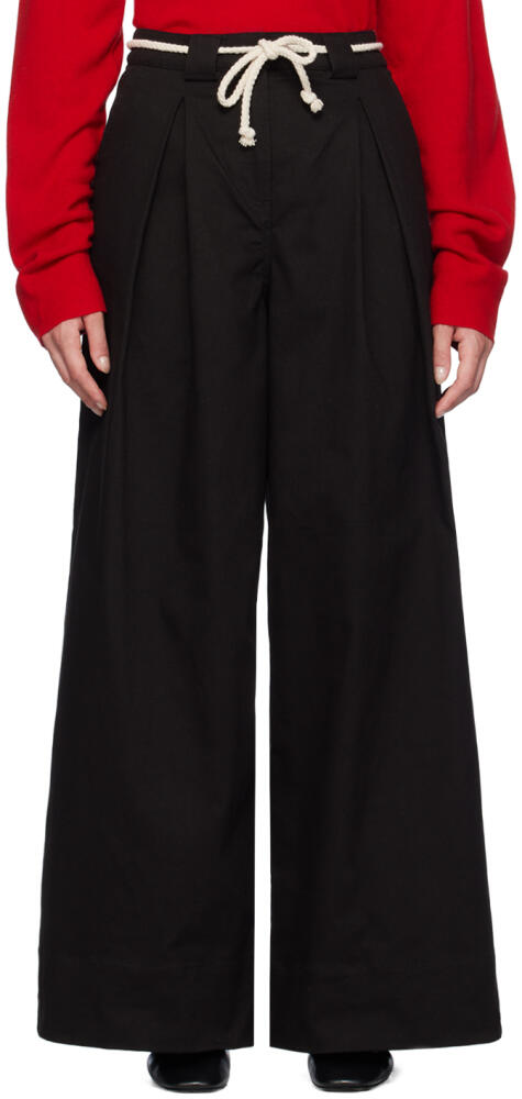 The Garment Black Cassano Wide Trousers Cover