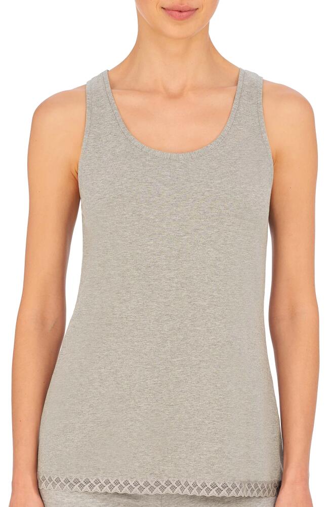 Natori Bliss Stretch Cotton Tank in Light Heather Grey Cover