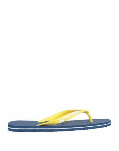 Philipp Plein Woman Thong sandal Yellow Rubber Cover