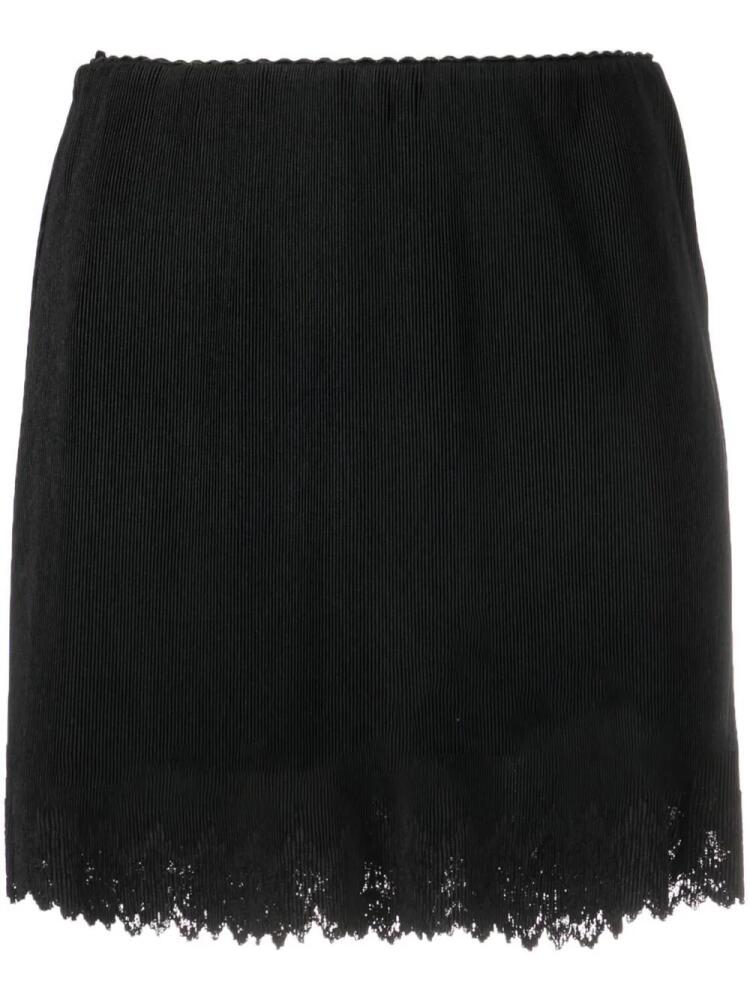 Alexander Wang distressed-hem mini skirt - Black Cover