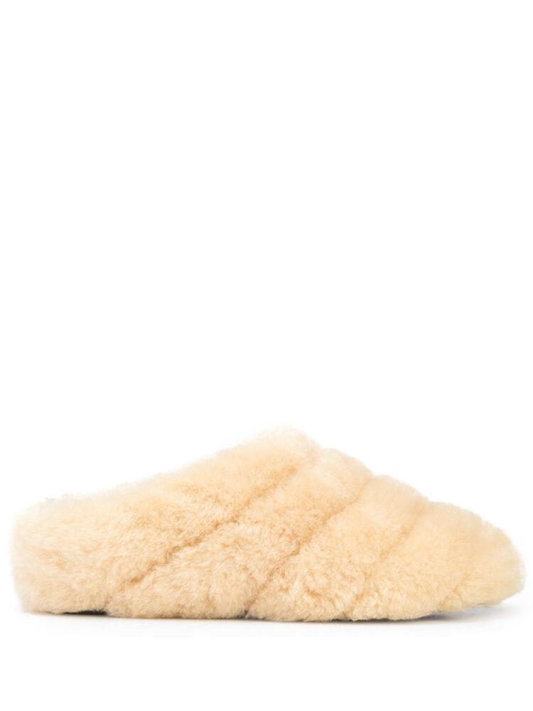 Proenza Schouler Rondo shearling slippers - Neutrals Cover