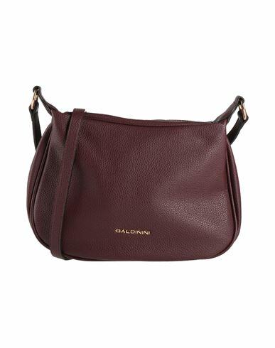 Baldinini Woman Cross-body bag Burgundy Polyurethane Cover