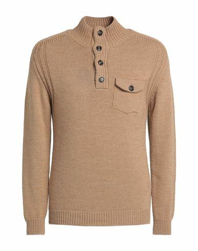 Officina 36 Man Turtleneck Camel Lambswool, Polyamide Cover