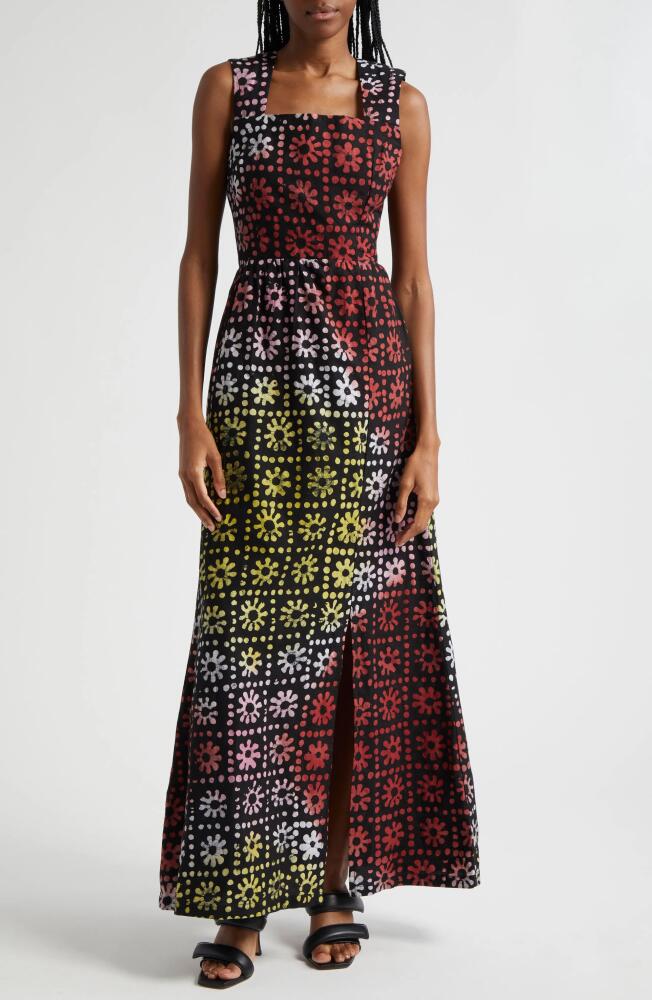 BUSAYO Yinka Maxi Dress in Black Multi Cover