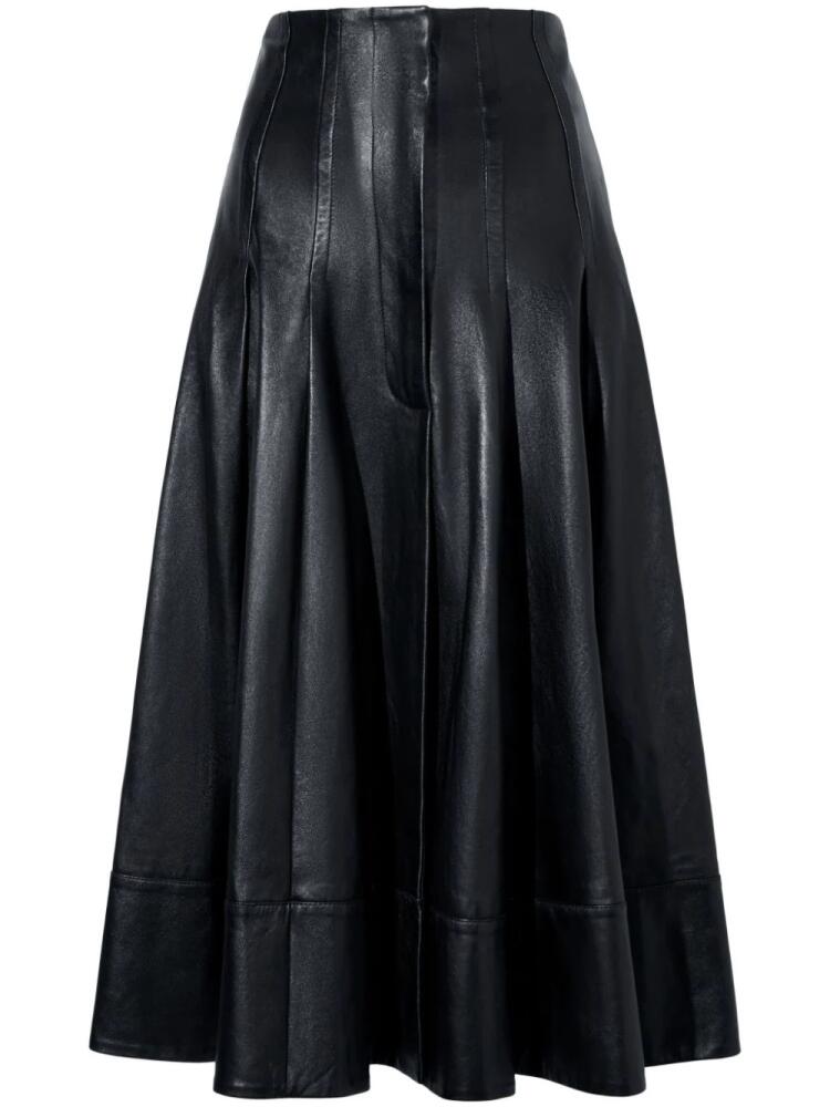 Proenza Schouler Moore leather midi skirt - Black Cover