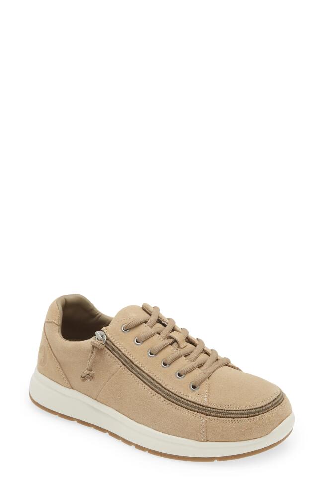 BILLY Footwear Comfort Low Zip Around Sneaker in Sand Cover