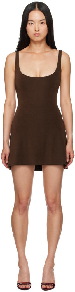 Mirror Palais Brown Lady Di A Line Minidress Cover