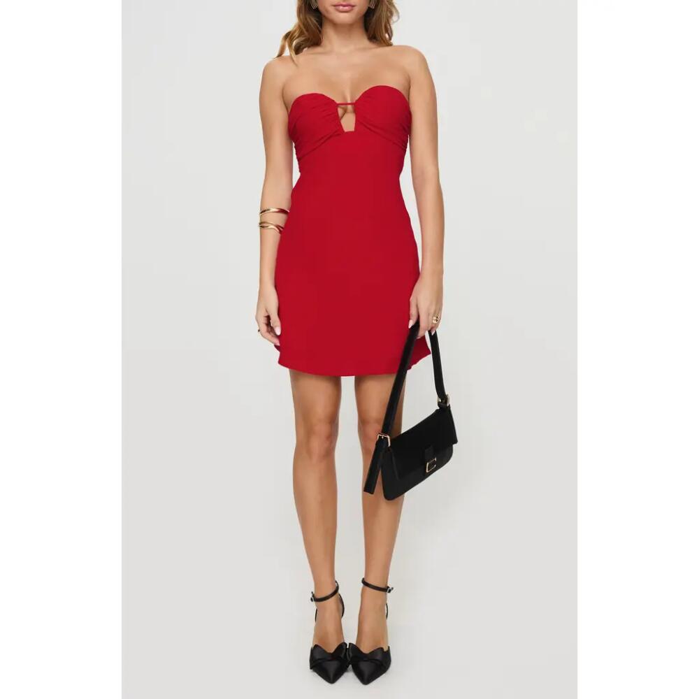 Princess Polly Cyprian Strapless Minidress in Red Cover