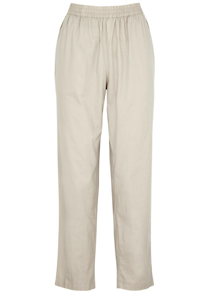 Skall Studio Edgar Cotton-poplin Trousers - Light Grey Cover