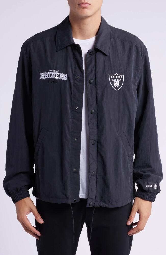 BOSS x NFL Otto Jacket in Las Vegas Raiders Cover