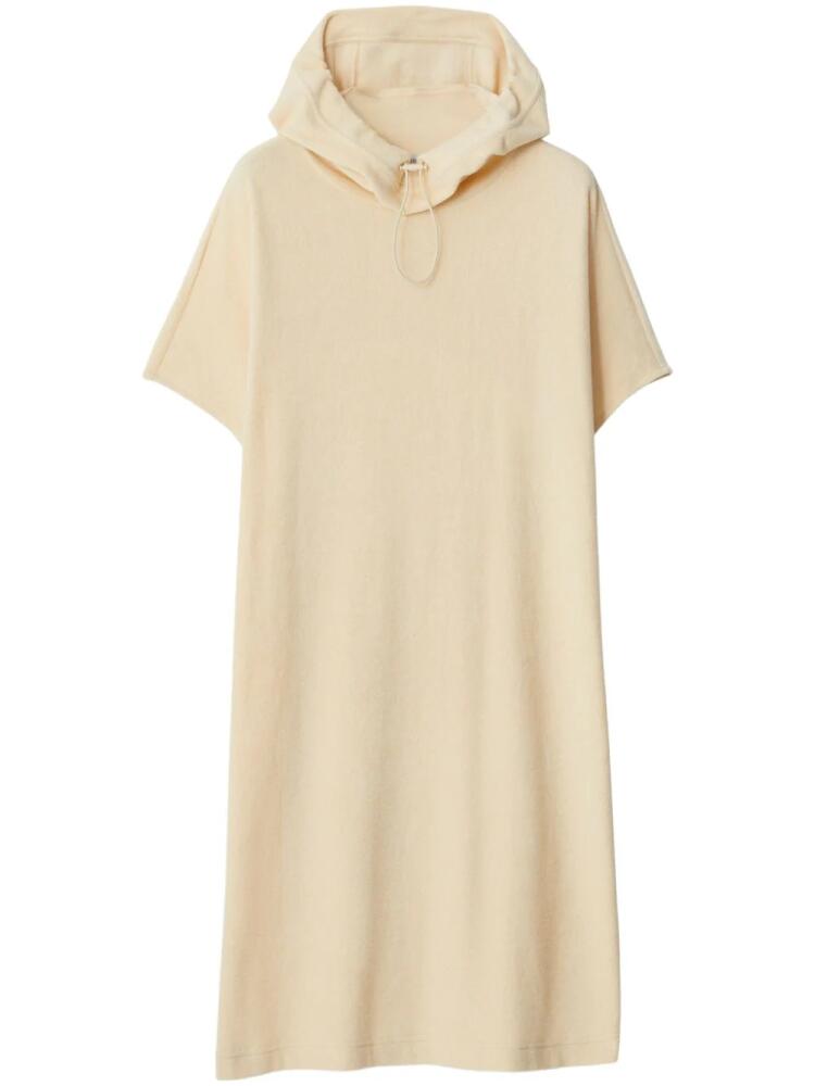 Burberry Towelling hooded cotton dress - Neutrals Cover